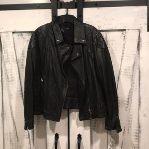 ASOS Curve REAL LEATHER Jacket, Size 16